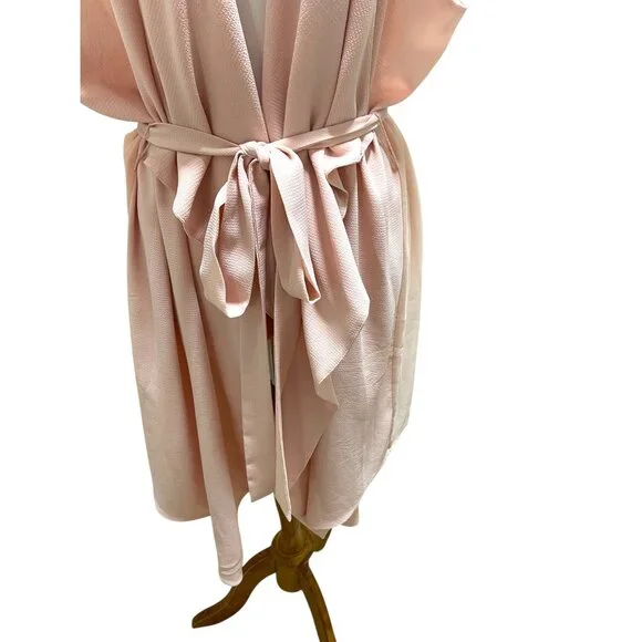 Lane Bryant Waterfall Vest Pink Size 26/28 - Picture 6 of 13